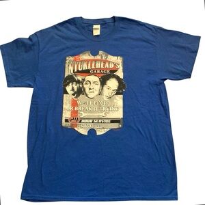 Three Stooges “Nyuklehead’s Garage” Graphic Tee 
 Gildan Ultra Cotton, Sz Large